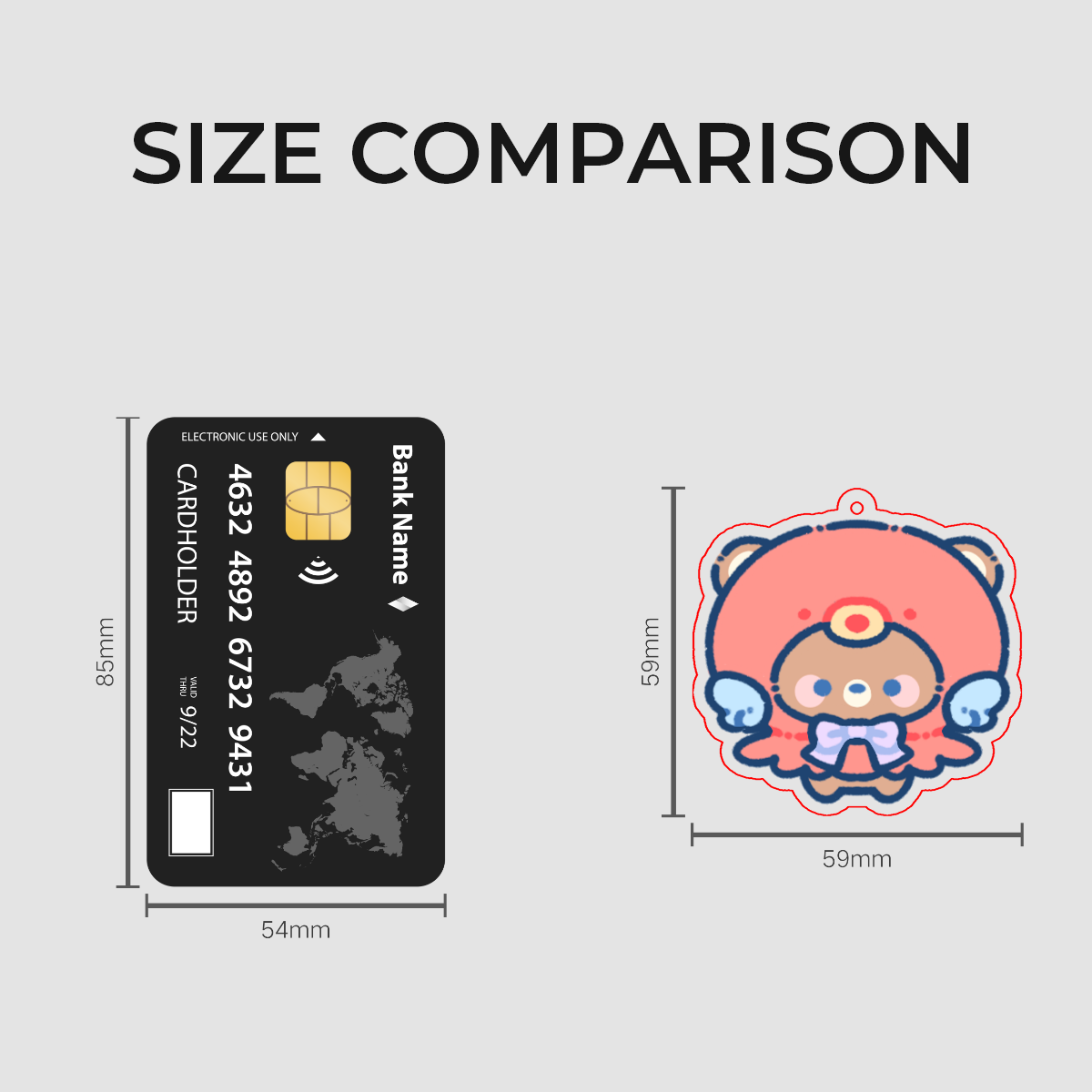 Tako Bear Keychain