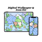 Rainy Day Digital Wallpaper + Icon Set