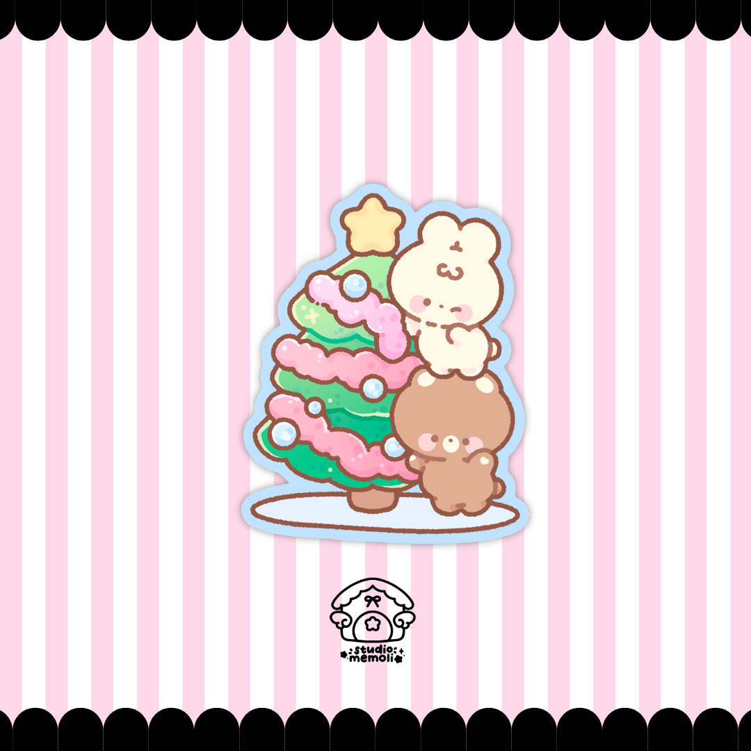 christmas tree decoration sticker