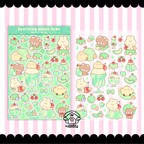 sparkling melon soda sticker sheet