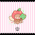 lucky apple bear sticker