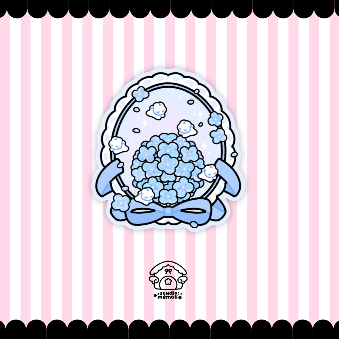 Hydrangea Frame Sticker