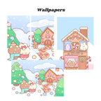 Christmas Cookies Digital Wallpaper + Icon Set