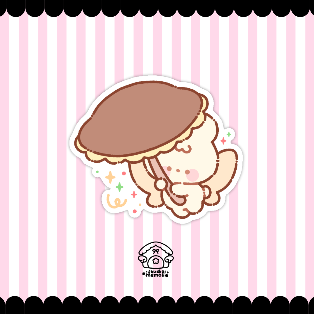 mushroom fairy sticker