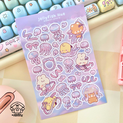 jellyfish hue sticker sheet