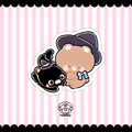black cat bestie sticker