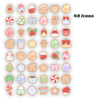 Christmas Cookies Digital Wallpaper + Icon Set