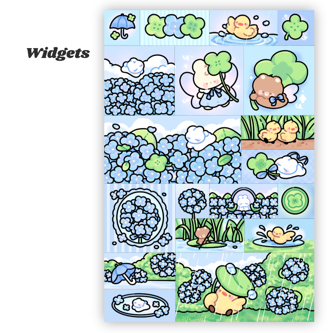 Rainy Day Digital Wallpaper + Icon Set