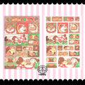 autumn cottage fairy square scenes sticker sheet