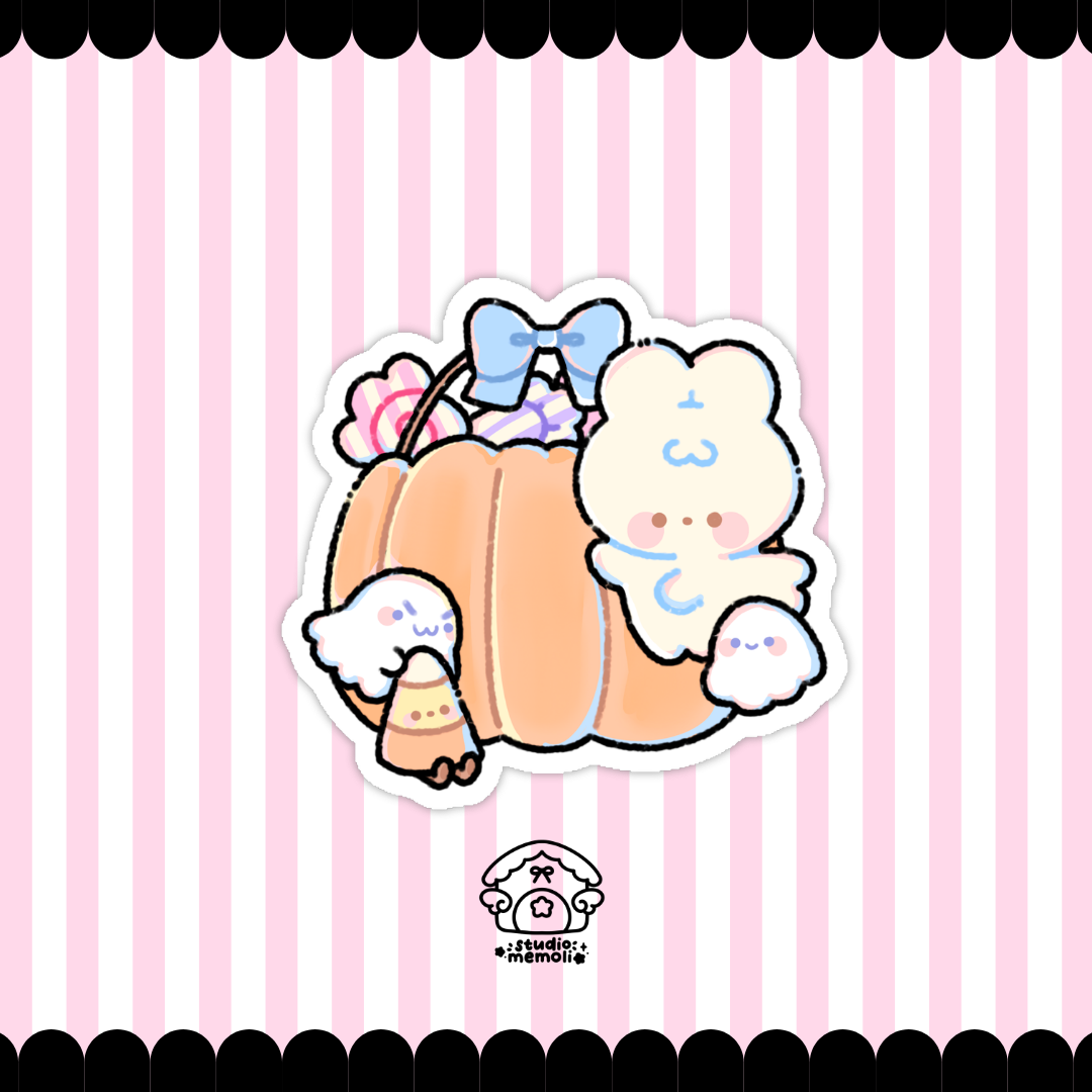 ghostie treats sticker