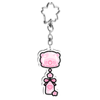 Sakura Bear Wind Chime Keychain