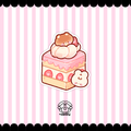 strawberry cake sticker