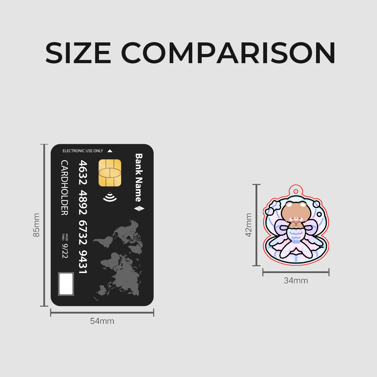 Mer-bear Phone Charm