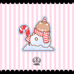 set of 4 christmas stickers