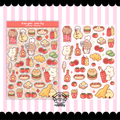 burger party sticker sheet