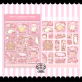 cherry blossom square scene sticker sheet