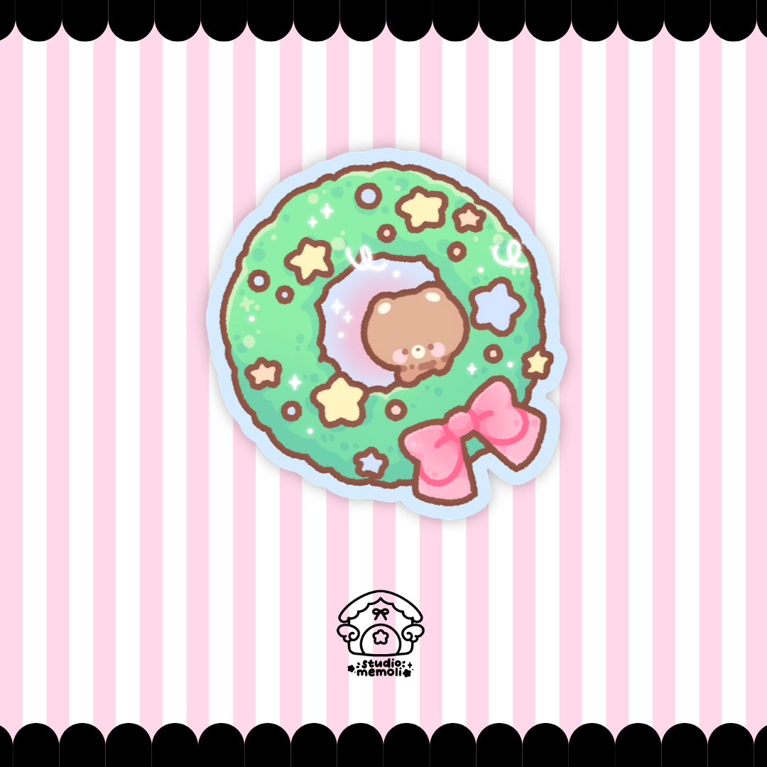 Wreath sticker