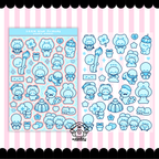little colorful friends sticker sheet