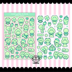 little colorful friends sticker sheet