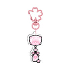 sakura bear wind chime charm