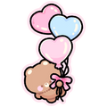 heart balloon sticker