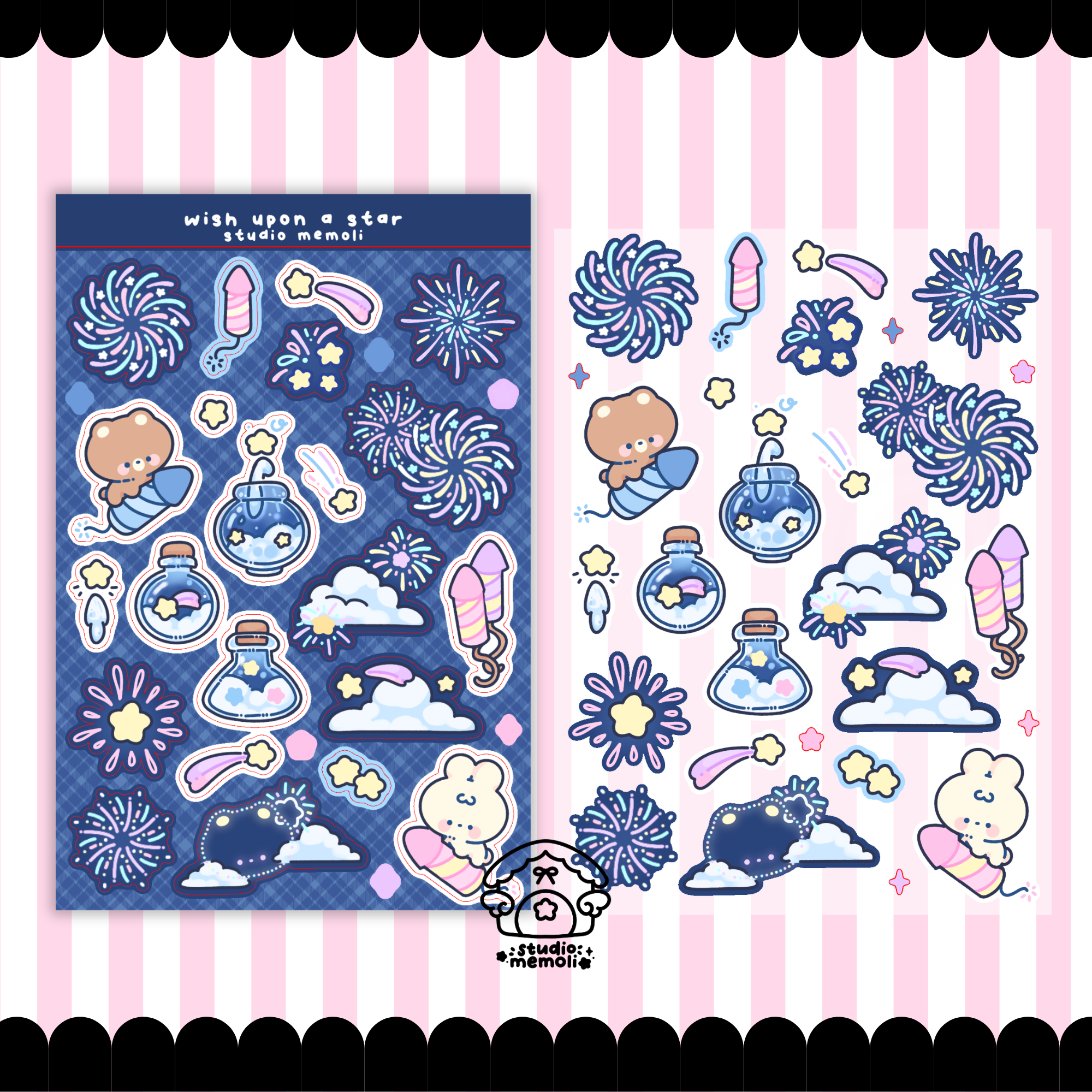 wish upon a star sticker sheet