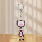Sakura Bear Wind Chime Keychain