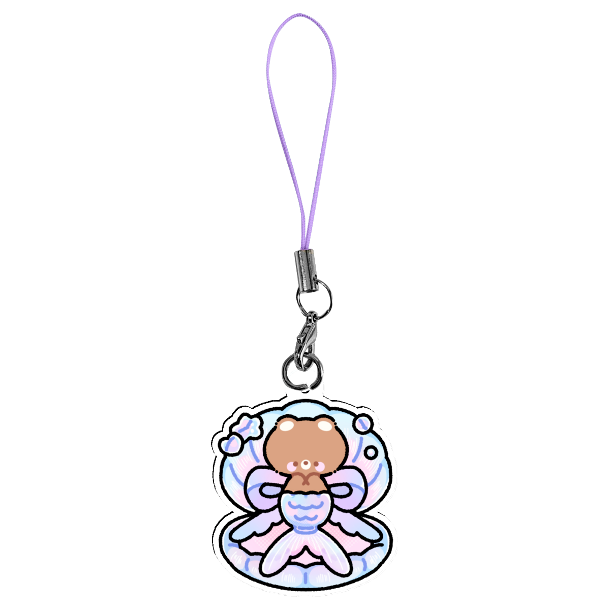 Mer-bear Phone Charm