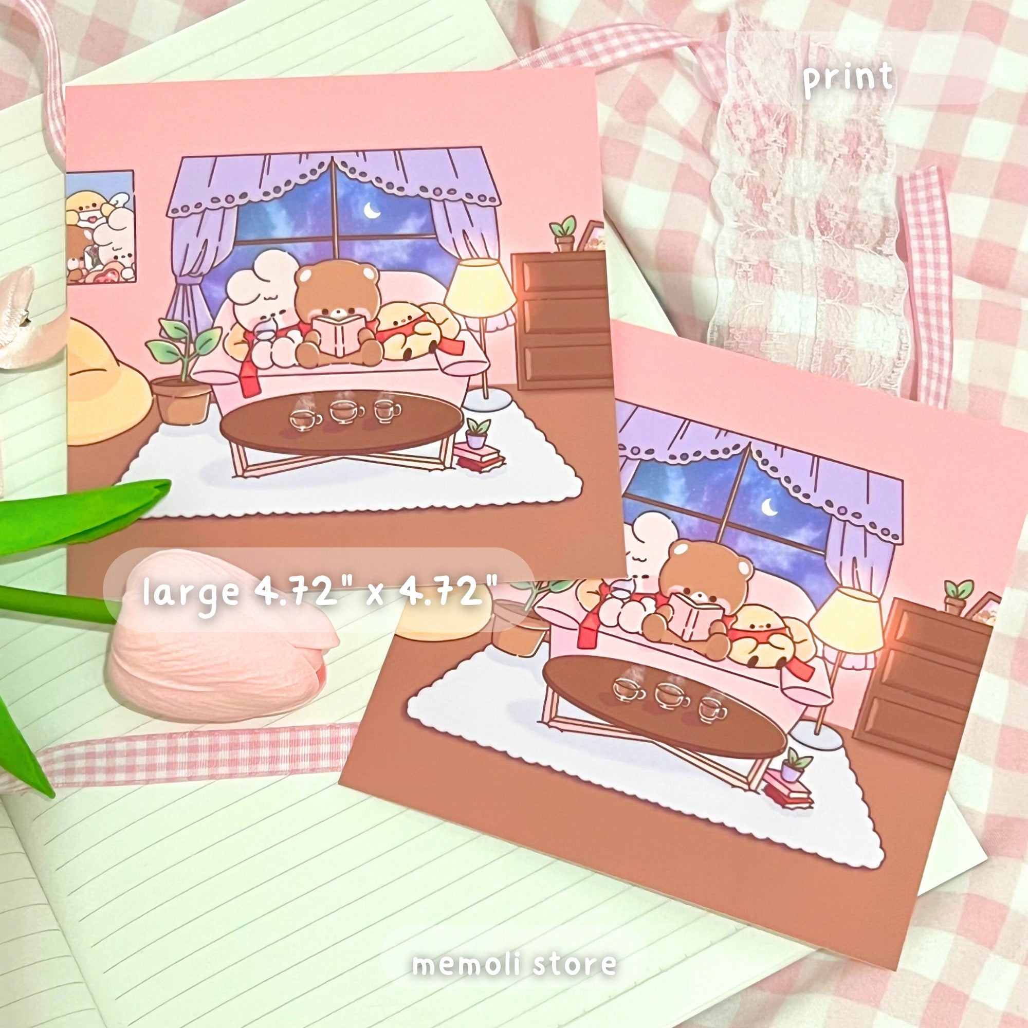 cozy room print