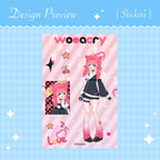 test Coated Paper Stickers Sheet