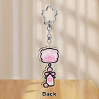 Sakura Bear Wind Chime Keychain