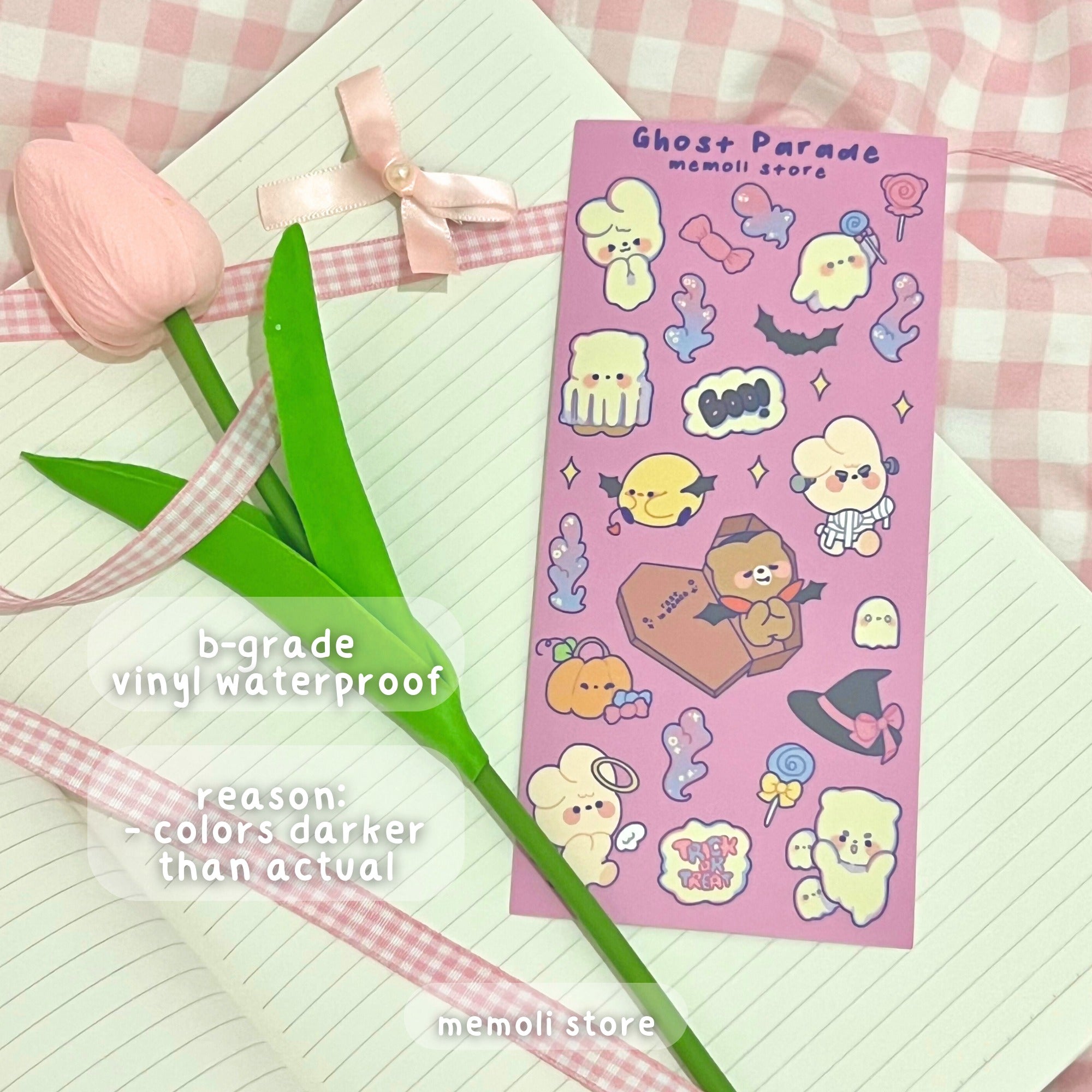 ghost parade (b-grade) sticker sheet