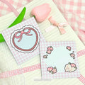 heart frame memo pads