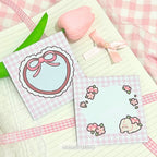 heart frame memo pads