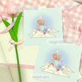 Glass Planet | Square Art Prints| Kawaii Wall Decor| Small 4"x4" Cute Print