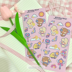magical girls (b-grade) sticker sheets