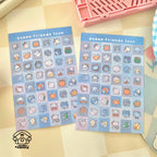 ocean friends mini icon sticker sheet