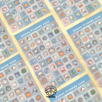 ocean friends mini icon sticker sheet