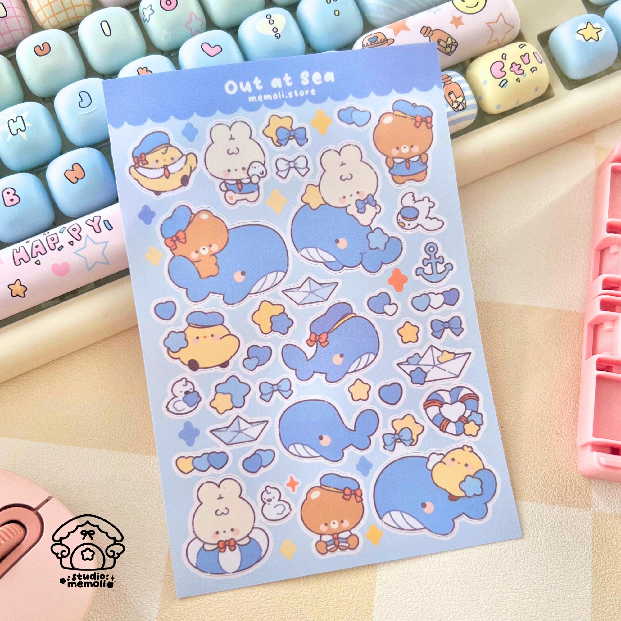 out at sea sticker sheet