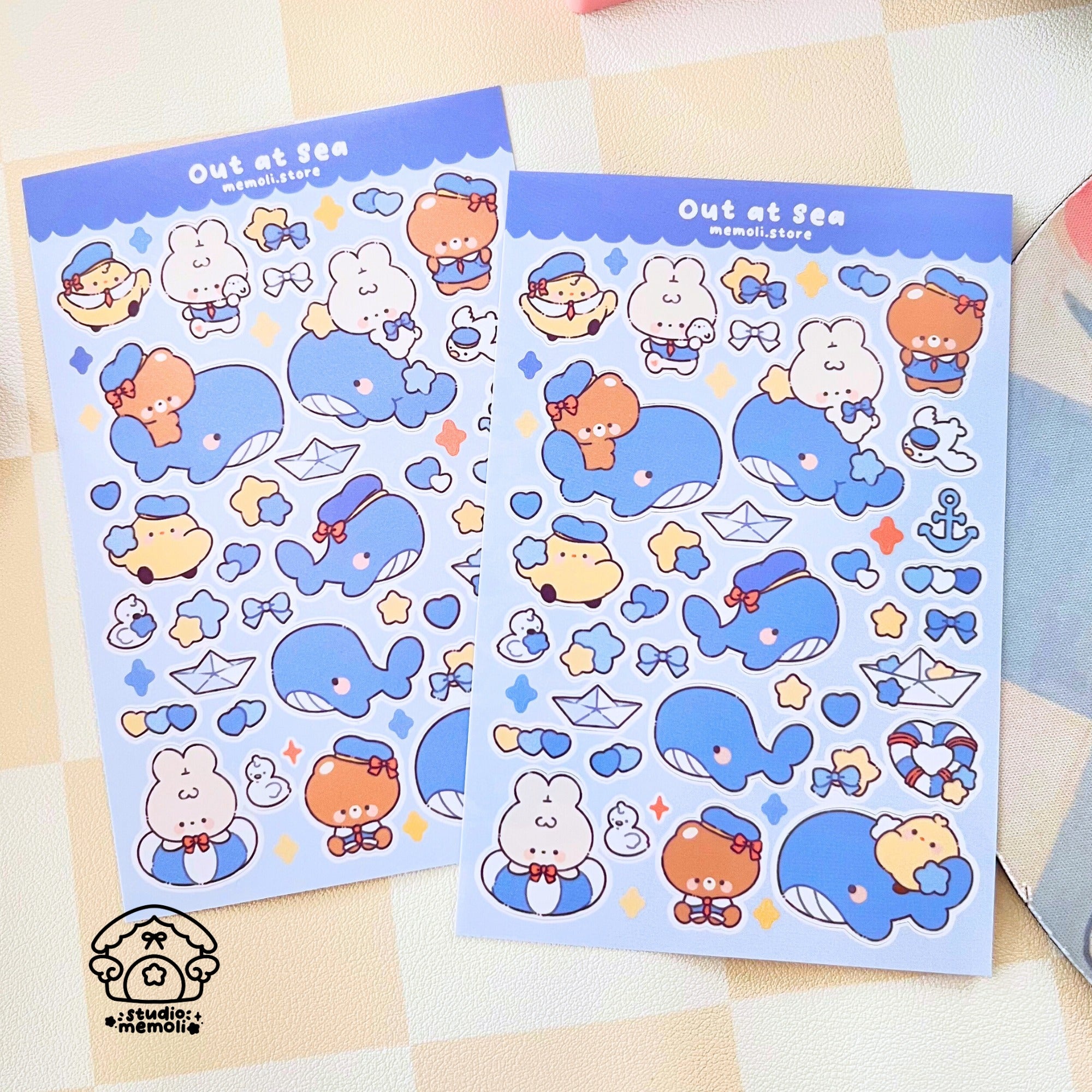 out at sea sticker sheet