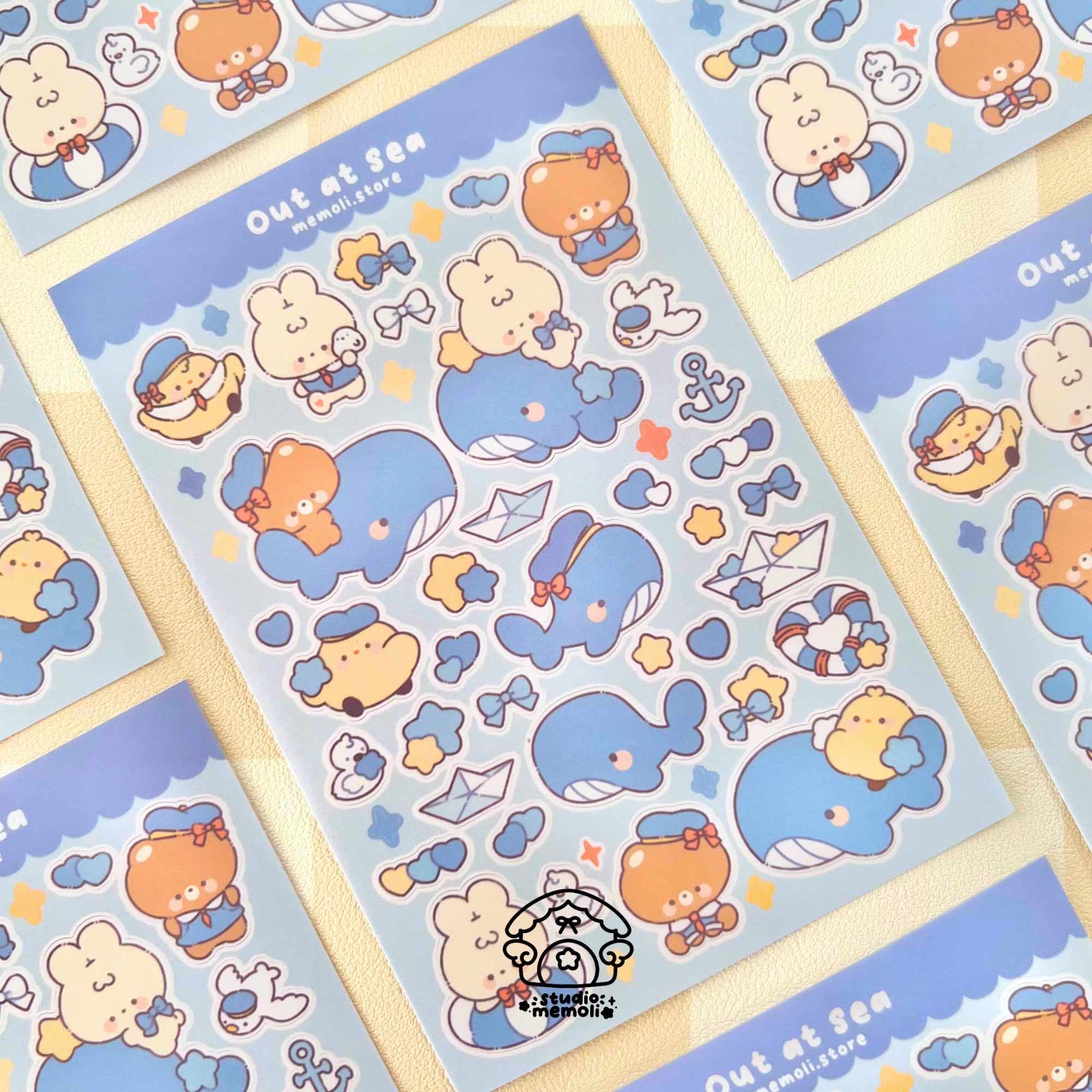 out at sea sticker sheet