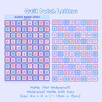 quilted letters sticker sheet