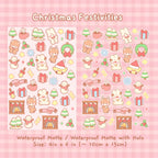 red christmas sticker sheet