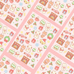 red christmas sticker sheet