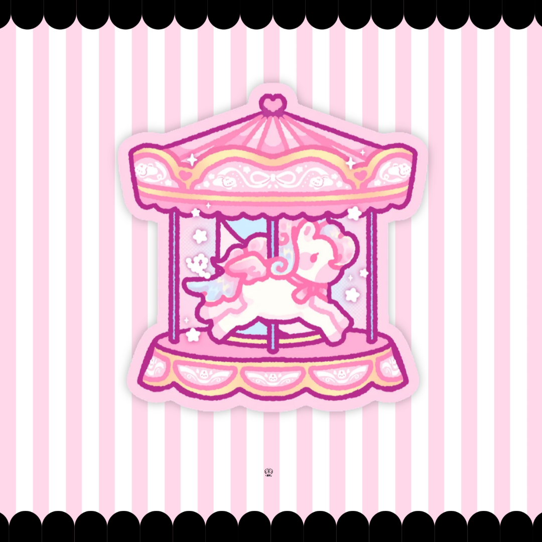 twinkle pony carousel sticker