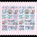 mermaid cove square scene sticker sheet