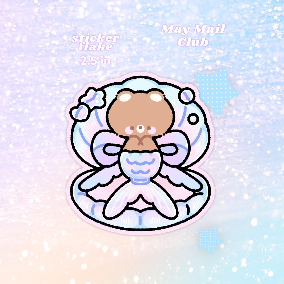 mermaid hideaway sticker