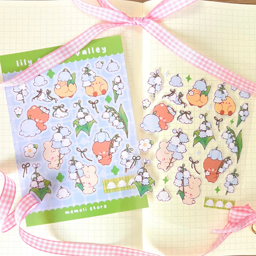 lily of the valley sticker sheets
