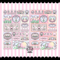 Soft love square scene sticker sheet