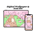 Sakura Picnic Digital Wallpaper + Icon Set